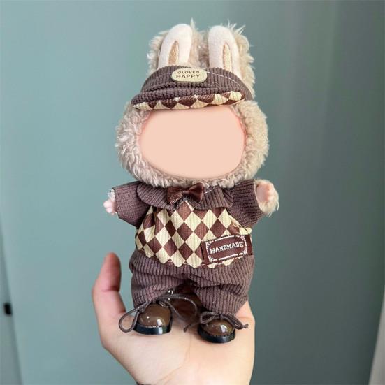 Sada oblečení pro panenky pro 17cm panenky La Bubu Elegantní overal Měkké šaty pro panenku Stylový výstavní outfit Dárek pro milovníky panenek