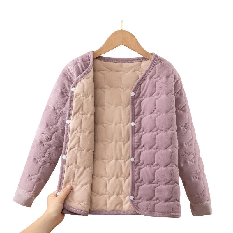 Kids' Cotton-Padded Winter Jacket: Warm Inner Layer for Boys and Girls, Ideal for School Uniforms