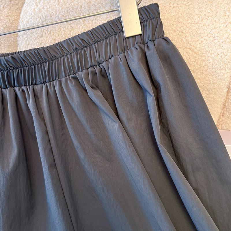 Plus-size Women's Wide-leg Pants, Summer Lightweight Skirt Pants, High-waisted New Style Maternity Pants