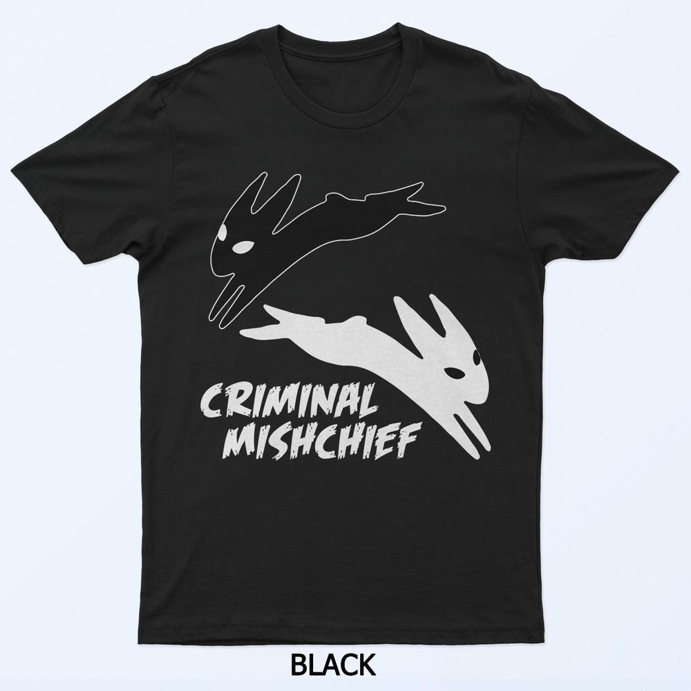 

Criminal Mischief Rabbit Black And White T-Shirt XL