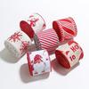 DIY Christmas Ribbon 2m Christmas Tree Ribbon New Fabric Swirl Ribbon  Holiday Crafts