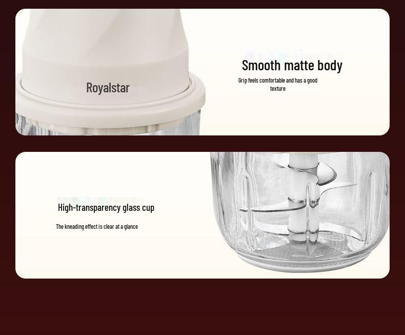 Rongshengda Kablosuz Elektrikli Mutfak Öğütücü (Sarımsak, Et, Biber ve Soslar İçin)