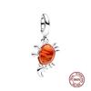 Charms camaleonte adatti a braccialetti originali alla moda in argento 925 con zircone, perlina a forma di polpo e tartaruga, ciondolo a forma di farfalla e lucciola, fai da te per realizzare gioielli
