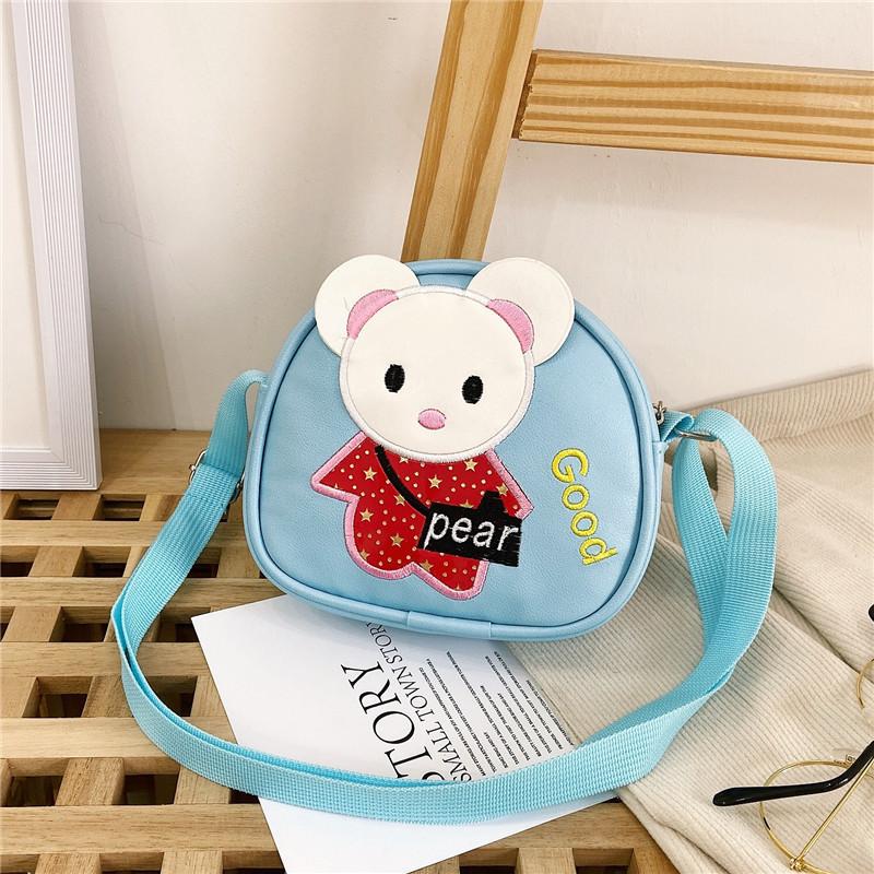 Adorable Cartoon Pu Leather Girls Shoulder Bag Fashionable Princess Coin Purse