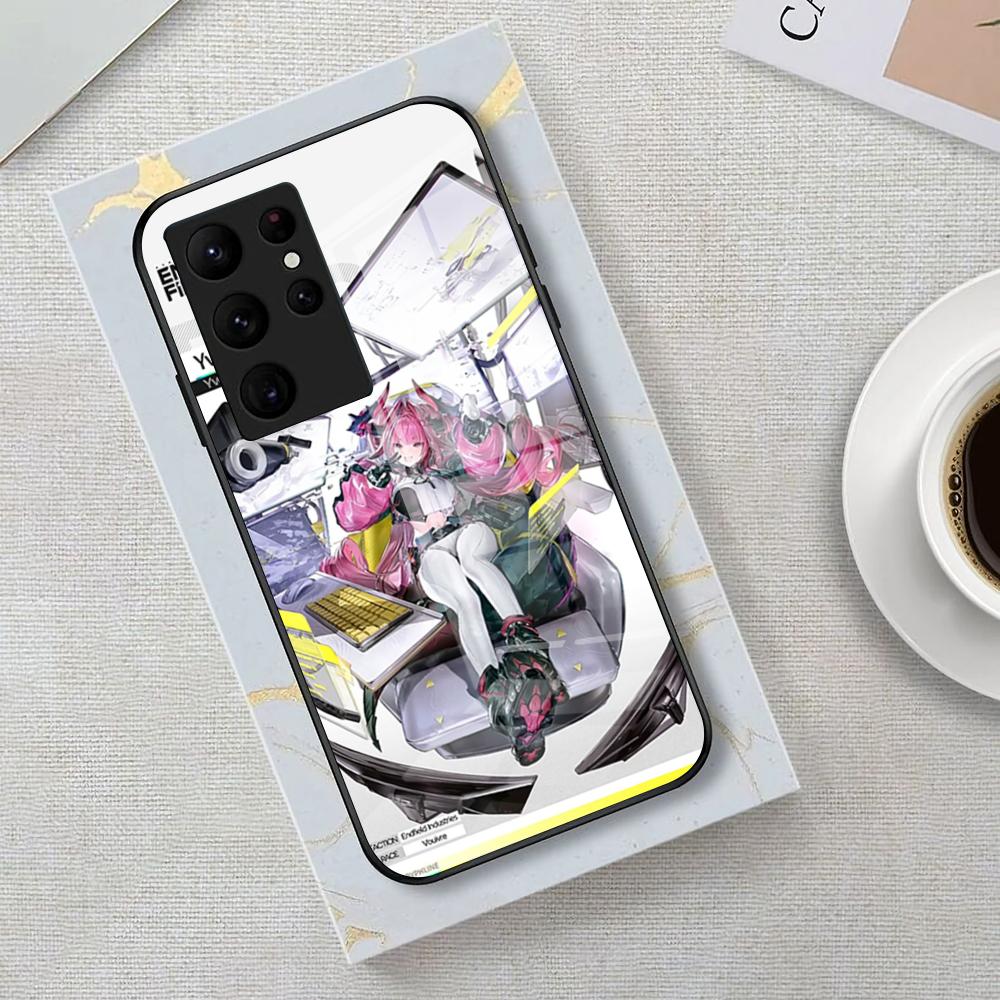 Arknights Endfield Phone Case For Samsung S25 Edge Ultra 23 22 21 20 Ultra Plus S24 Fe A54 53 25 Glass Cover