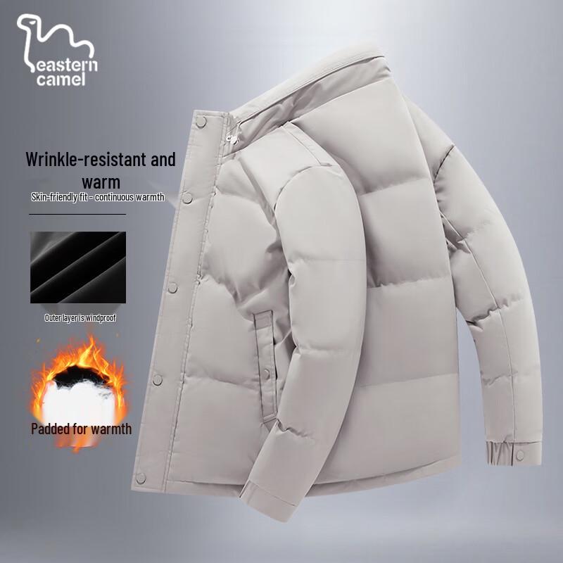EASTERN CAMEL Men's Padded Stand Collar Winter Jacket
