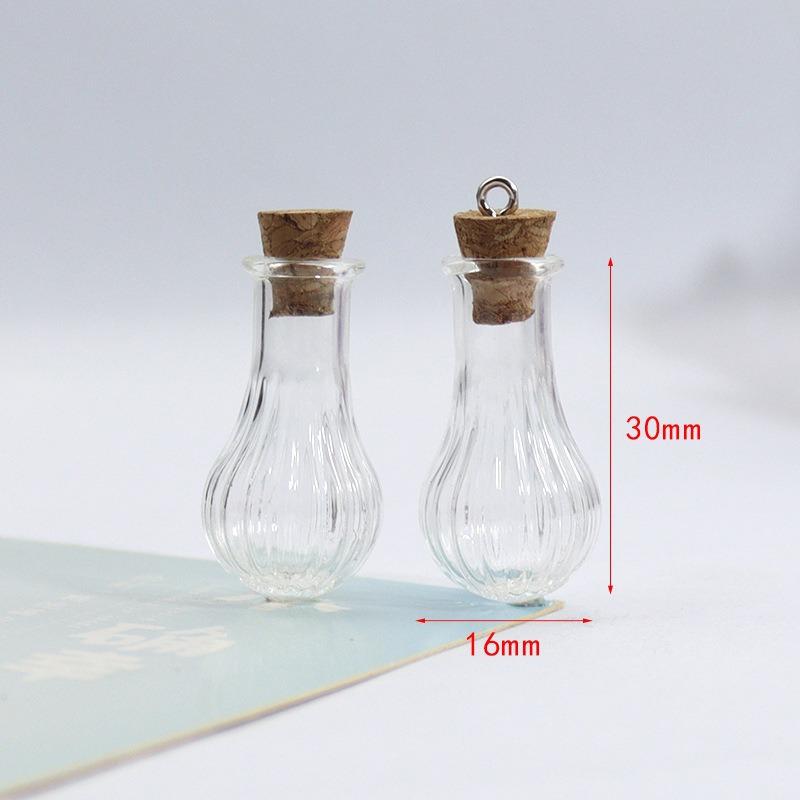 Vaso de Vidro Miniatura Decoração de Casa de Bonecas Garrafa de Aromaterapia DIY Artesanato em Vidro Vaso de Flores Ornamento de Mesa para Casa e Exibição