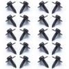 100Pcs Screws Metal Car Body Fender Bumper Retainer Clips Black Phosphate Finish