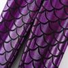 Unisex Fish Scale Leggings: Stylish Slim Fit with Punk Sequins for Men, Women & Kids