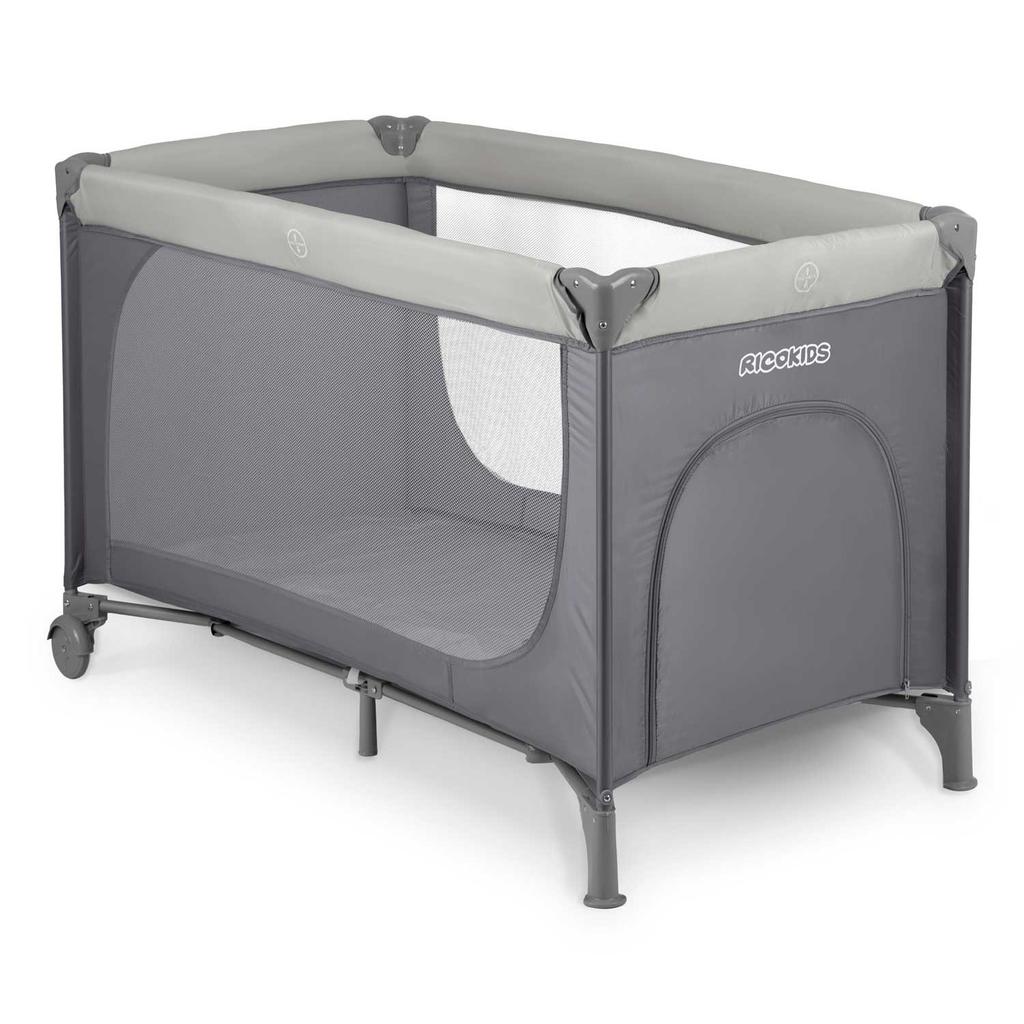 Culla da viaggio 125 X 65 X 78 Cm Rk-240 Grigio Chiaro