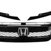 Glossy Black TR Grille & Body Kit for 2016 Civic Type R: Includes Rear Wing, Front Splitter, and Side Skirts.