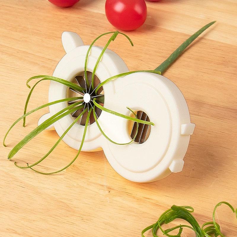 Scallion Shredder Ultra Fine Scallion Shredder Artifact Kitchen Small Tool Scallion Slicer Multi Functional Shredder белый