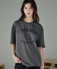 HYPERREET Unisex Pigment Ghost Club Short Sleeve T-Shirt [Charcoal]_Hg2Ts116