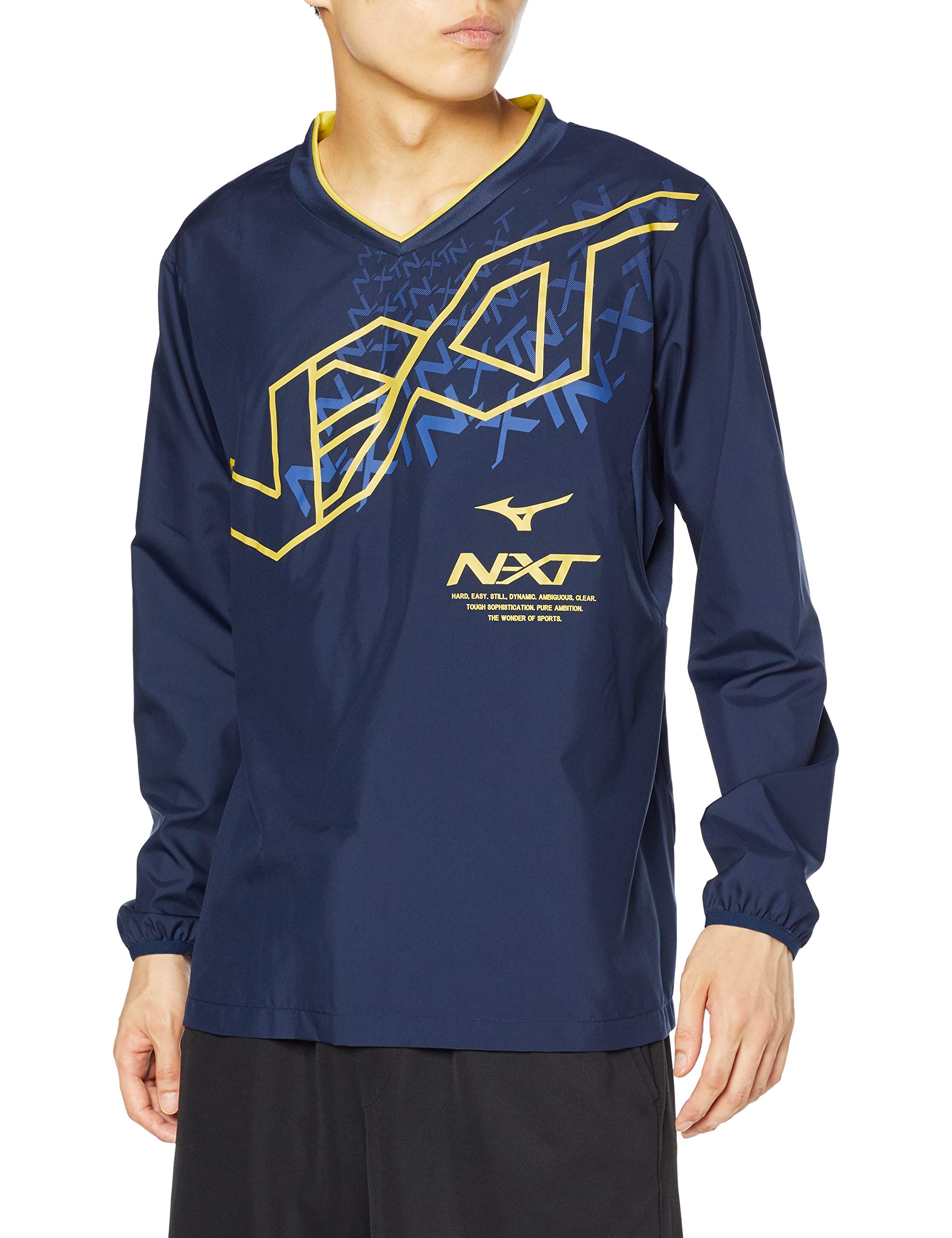 

Mizuno V2ME0511 Long Sleeve Volleyball Windbreaker Dress Size M N-XT Shirt, Navy, (Japan)