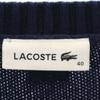 LACOSTE Long sleeve Crew neck knit 40 Navy Women Used
