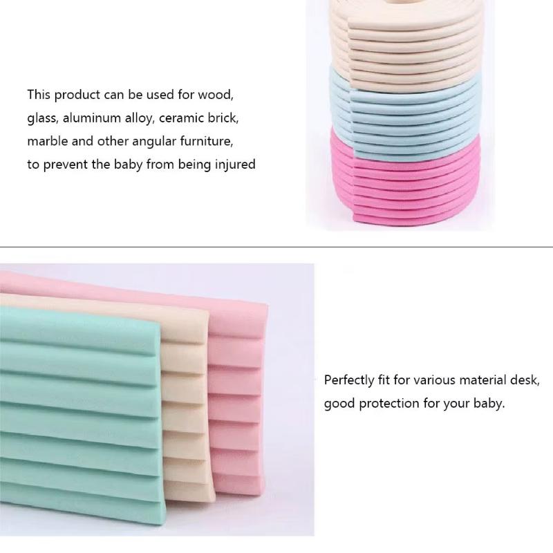 Cuttable 2M Table Corner Protector Edge Guard Strip Non-Toxic Self-Adhesive Safety Bumper for Baby Proofing Office Home Furniture