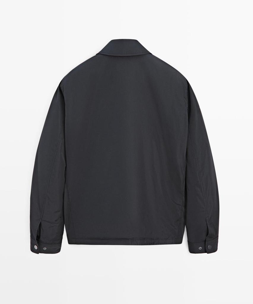 Massimo Dutti Pocket Detail Water-Repellent Overshirt