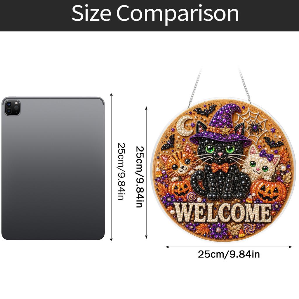 Cute Halloween Acrylic Ornament Hanging Pendant for Home Car Tree Window Decorations