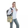 Fresh Flower Wild Horse Pattern Insulated Lunch Bag for Kids School Cooler Thermal Food Box Tote Leakproof Lunch Boxes Container