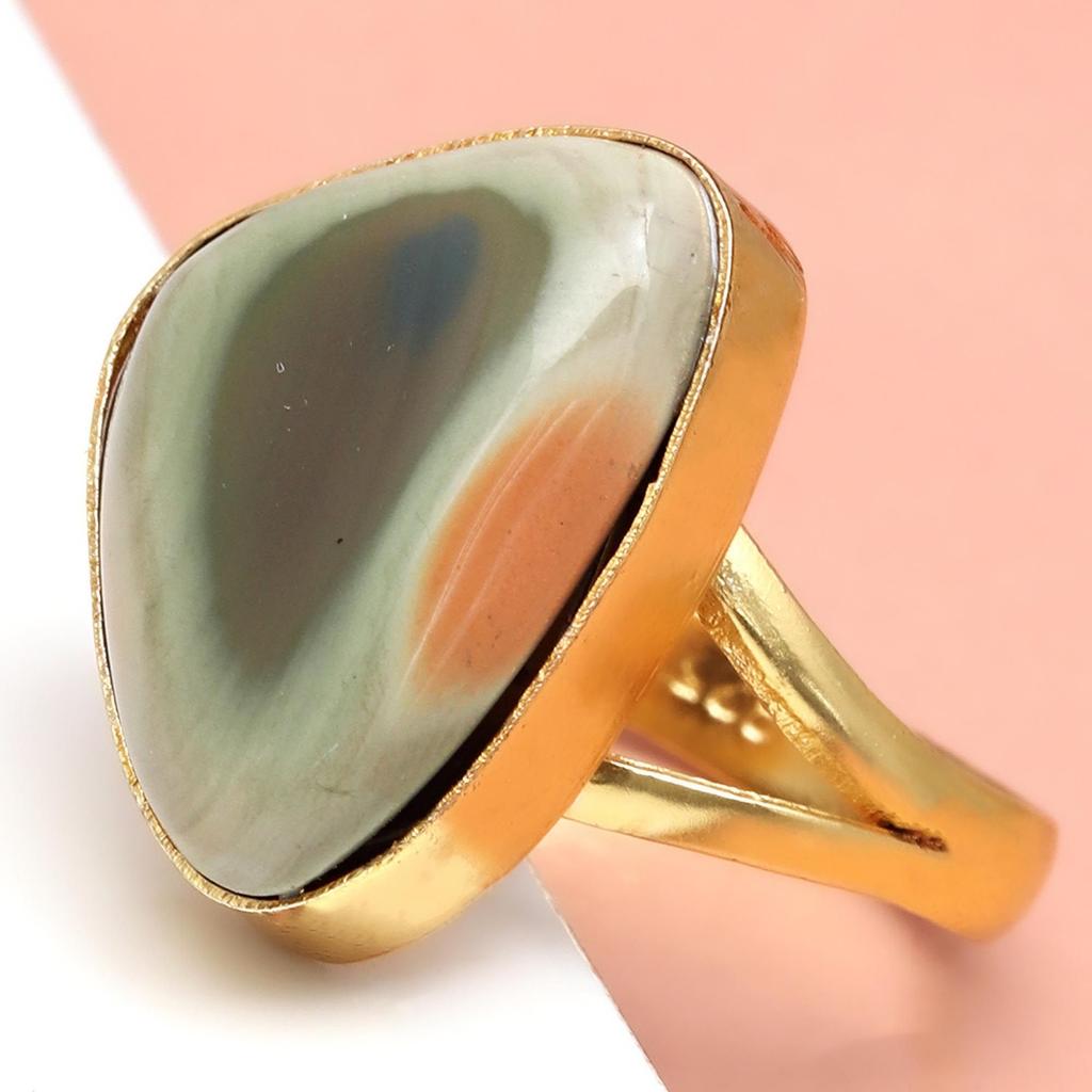 Jasper Gemstone Handmade Silver Jewelry  "10"