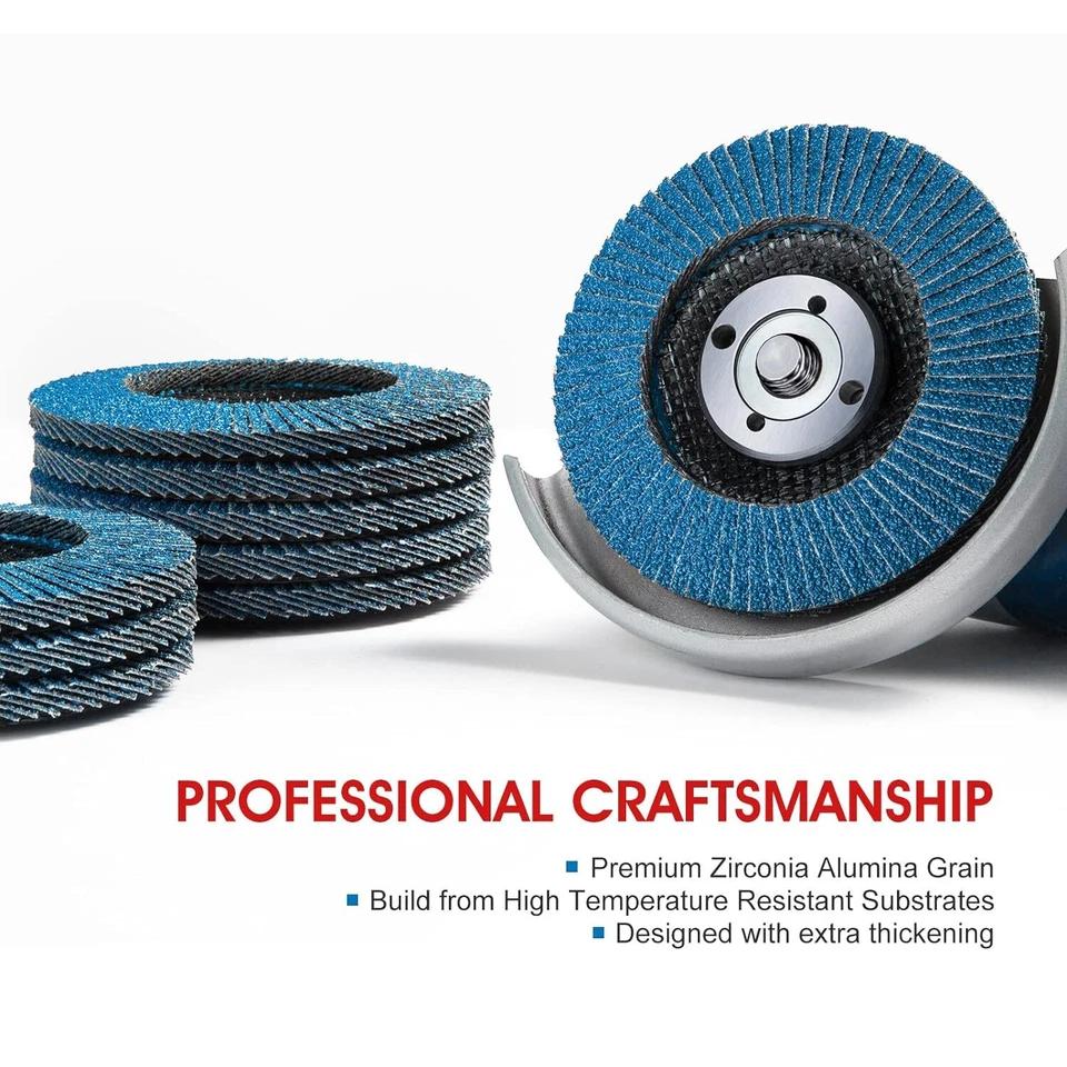 DE Warehouse 24H Shipping Free Delivery 10PCS 125mm Zirconia Flap Sanding Disc 40-120 Grit for Metal Wood Steel Fast