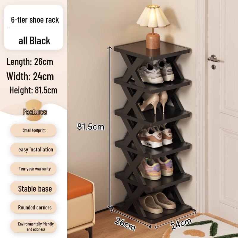 Space-Saving Dustproof Folding Shoe Rack for Narrow Entryways, Offices, or Dorms