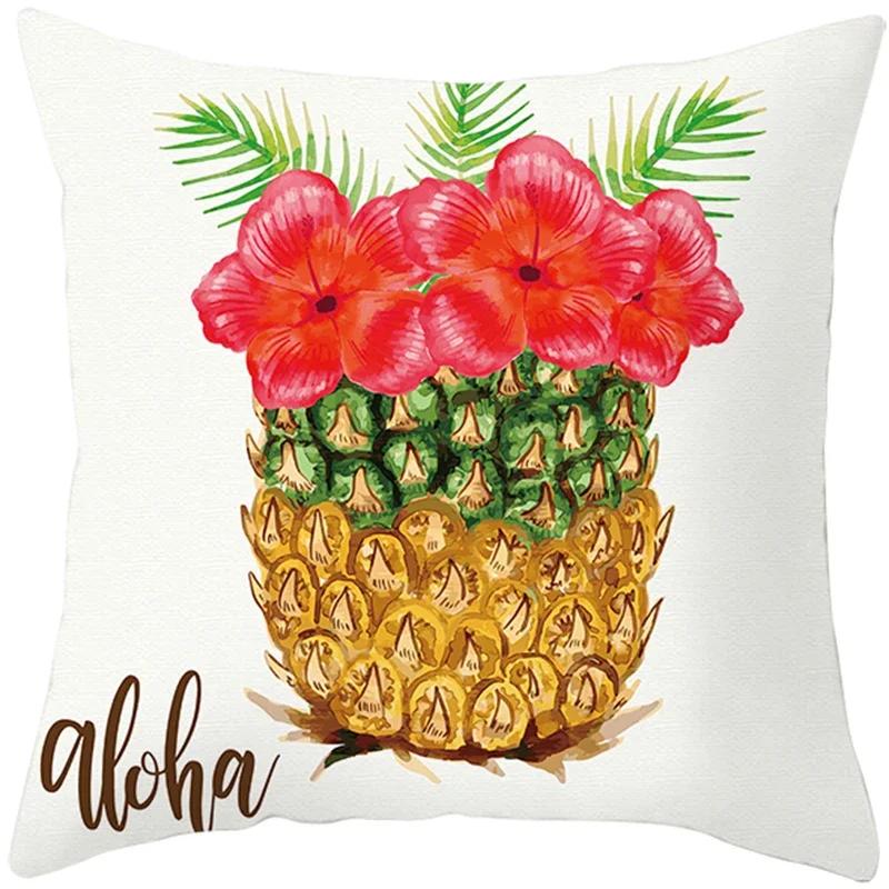 Summer Nordic Plant Pillow Case Tropical Style Cushion Cover Polyester  Pillow Cushion Covers Funda x