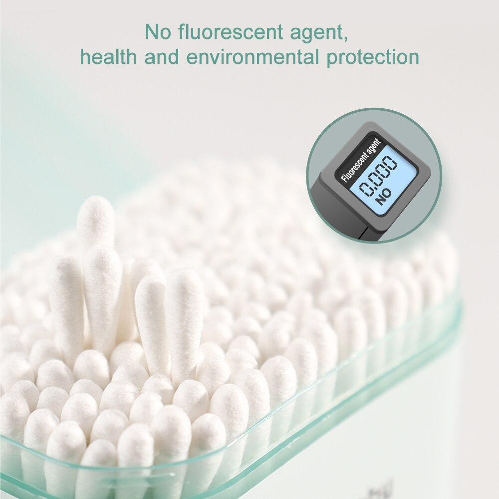 200PCS Organic Baby Cotton Swabs Paper Sticks Cotton Buds for Baby Ear Nose Clean Ultra Safe Hypo-allergenic Biodegradable