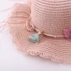 Summer Children'S Sun Hat Straw Hat Girls Large Brim Sun Hat Parent-Child Beach Hat Female Hat