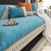 Feather Lace Sofa Towels Universal All Year Round Embossed Embroidered Sofa Cushions Pillowcases Non Slip Chenille Sofas Cover