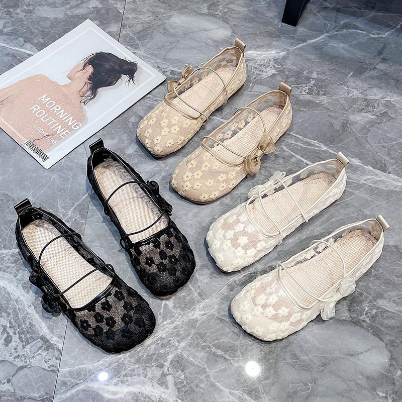 Fashion Fashion 2025 Shallow Women's Flats New Butterfly-knot Hot Sale Round Toe Daily Light Comfortable Sweet Flat Low Heels Zapatos