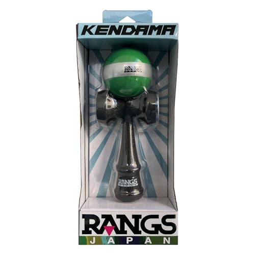 RANGS Kendama, Green, Beech Wood, Spare String, Threader Included, Ages 6 and Up