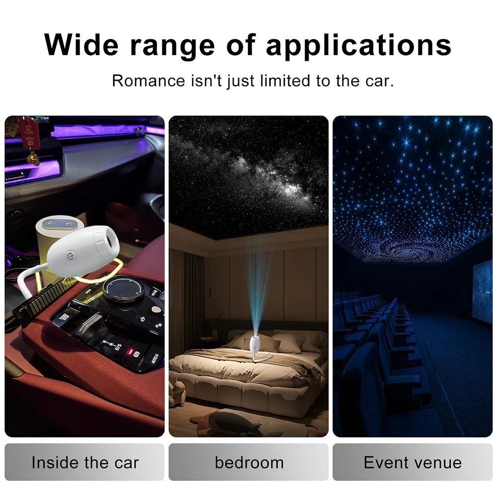 Large Range Projection Galaxy Projector Adjustable Focus USB Night Light  Home Gaming Decor
