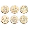 Wax Stamp Head, Round Sealing Wax Stamp Head Replacement for Invitation Envelope