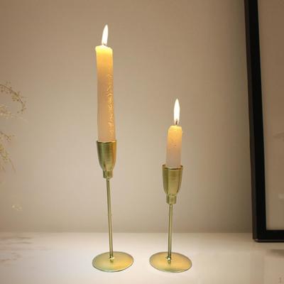 2 stück Eisen Leuchter Säule Kerzenhalter Tafelaufsatz Leuchter Tabletop Ornament für