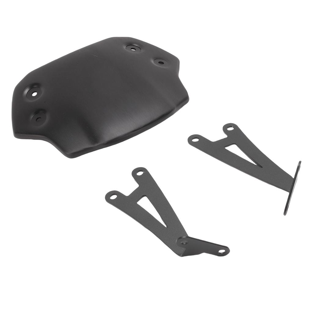 Motorcycle Windscreen High Strength Aluminum Alloy Motorcycle Wind Protection Front Flyscreen Replacement for Scrambler