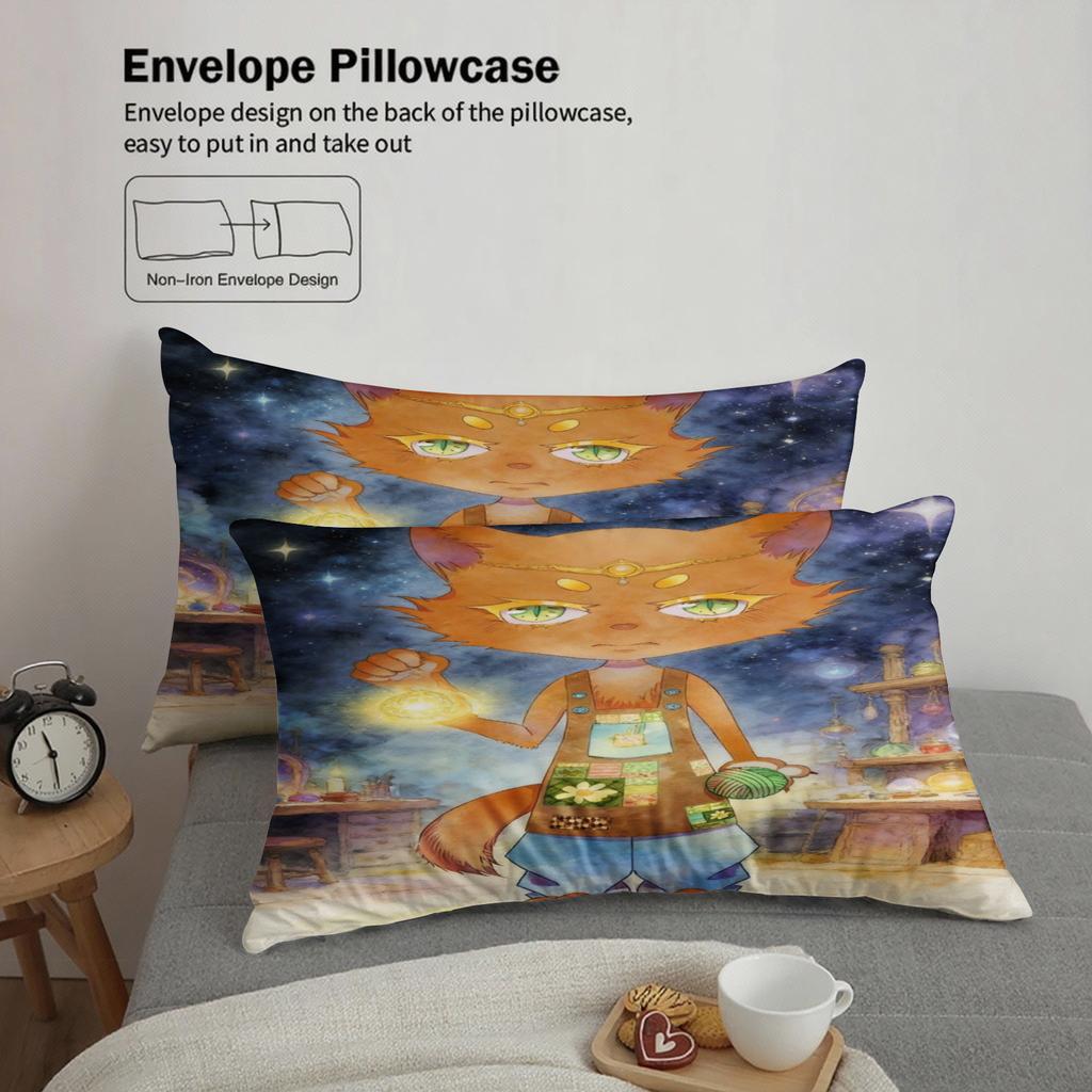 Twin Size Bedding Set Softville Cozy Town Cute Fern The Quilt Fox With Duvet Cover  Pillowcase For Children'S Bedroom Decor