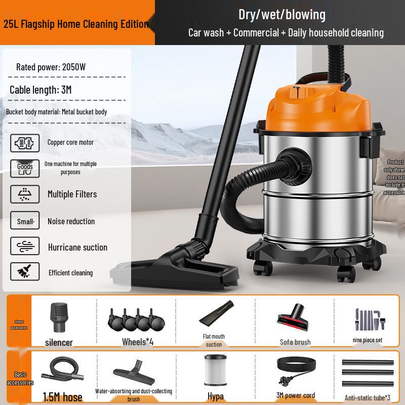 High-Power Industrial Suction Cleaner for Floors, Sofas, and Grouting