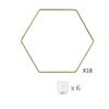 1set Heavy Duty Plant Trellis Kit Climbing Chain Lattice DIY Garden Decor For Vines Hexagon Ring Plant Support Stand With Hooks