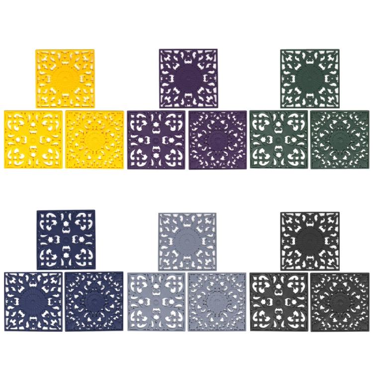 Silicone Material Anti-scalding Pad Square Dining Mats Placemats for Kitchens