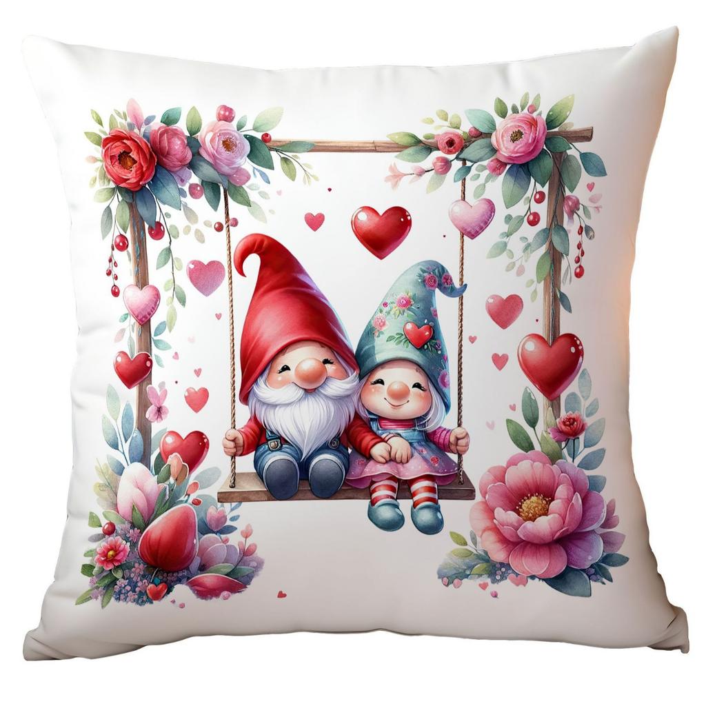 New Valentine's Day Pillow Cute Elf Red Love Living Room Sofa Pillow Cover
