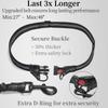 Heavy Duty Nylon Dog Leashes with Elastic Rope Waist Belt Bag and Safety Reflective Design for Breeds Walking