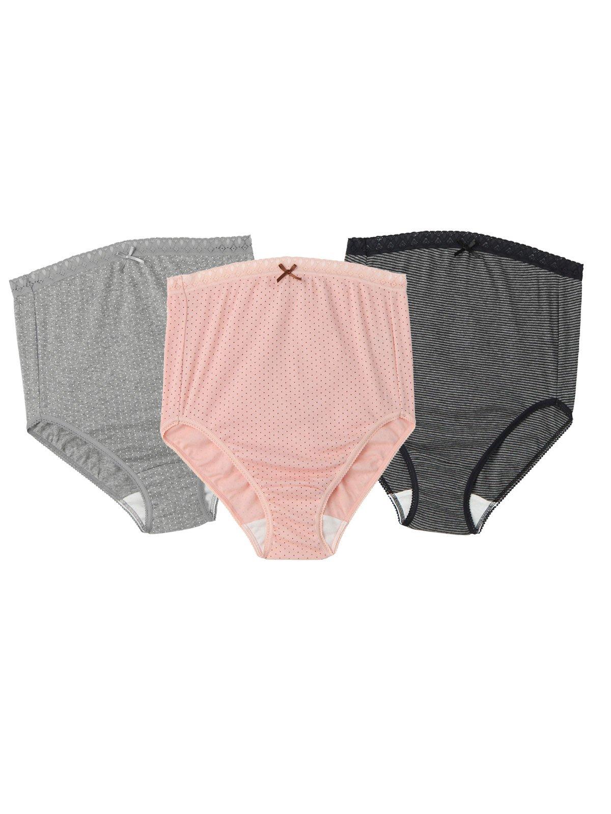 

Rosemadame комплект из 3 предметов для беременных, нижнее белье для беременных, размер ML, точка, 2 цвета, кайма, 1 цвет 24464 24464302 [Rosemadame] ~