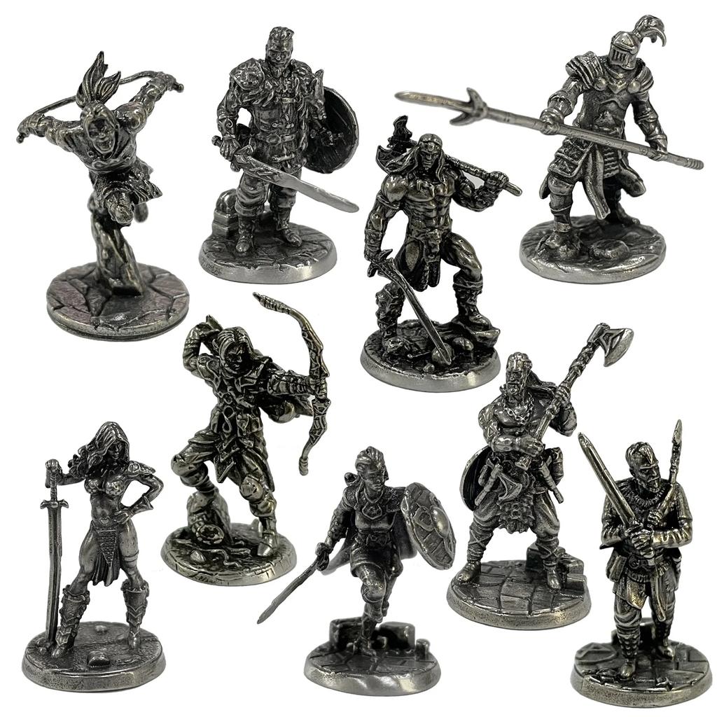 War Chess Table Game Car Ornaments Decorations Crafts Copper Undead Skeleton Soldiers Dolls Army Legion Model Figurine Miniature