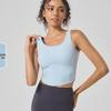 Women's High-Elastic Sports Vest with Built-in Bra