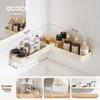Ecocoyikeke Bathroom Storage Rack, No Drilling Required, Wall-Mounted Corner Organizer Shelf E24203 Yellow
