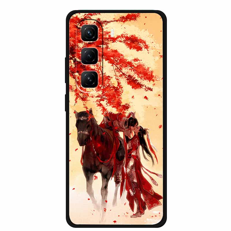 For Infinix Hot 60 Pro+ Case Cool Cartoon Soft Silicone TPU Black Cover For Infinix Hot 60 Pro Plus ShockProof Phone Case X6886