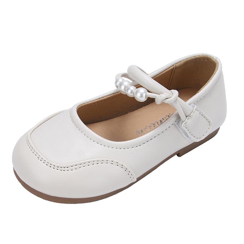 Girl princess 2025 new children's foreign style leather shoes soft sole single shoes little girl baby shoes fashionable and versatile