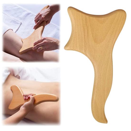 Herramienta de masaje terapéutico de madera, fácil de sostener, uso versátil, alivia la tensión muscular, elimina la celulitis y esculpe el cuerpo.