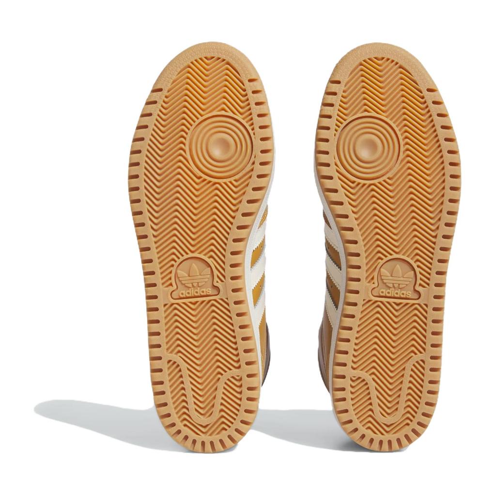 Adidas Originals Top Ten Synthetic Leather Comfortable Durable High-Top Kids Sneakers Kids Sneakers Yellow White IF2707